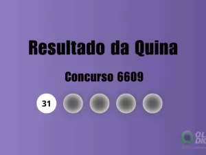 Quina 6609: veja resultado de hoje, quinta-feira (17)