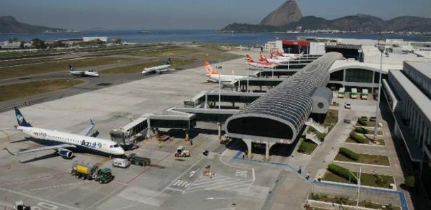 O aeroporto Santos Dumont, no Rio de Janeiro - Reprodução