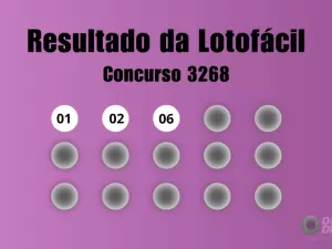 Lotofácil 3268: veja resultado de hoje, sexta-feira (13)