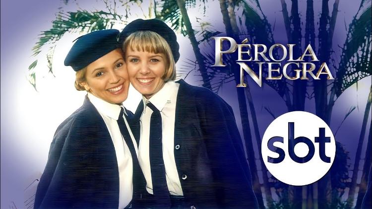 Patrícia de Sabrit e Vanusa Spindler como Pérola e Eva em Pérola Negra (Reprodução / YouTube) Patrícia de Sabrit e Vanusa Spindler como Pérola e Eva em Pérola Negra (Reprodução / YouTube)