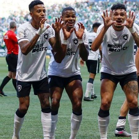 Botafogo comemora na casa do Palmeiras pelo Brasileirão - Getty Images