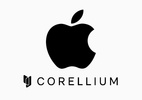 Software da Corellium teria sido usado por empresas de spyware e malware - Logo da Apple e da Corellium