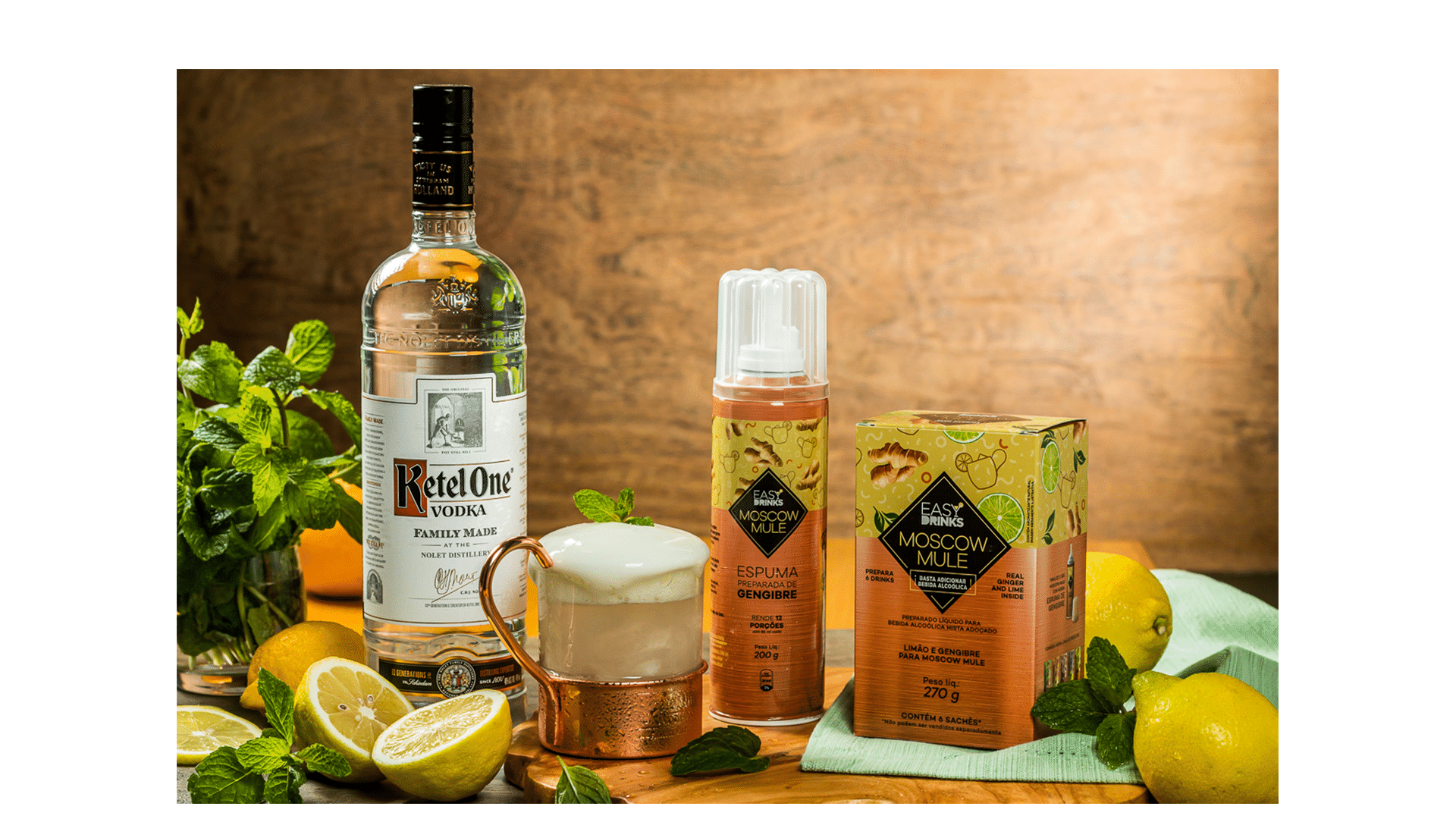 Ketel One Moscow Mule com vodka Ketel One