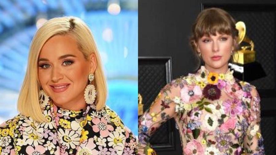 Katy Perry sugeriu parceria com Taylor Swift - Reprodução / Instagram / Kevin Mazur / Getty Images