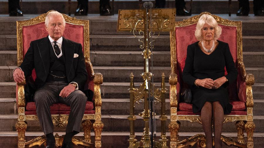 Rei Charles 3º e a rainha consorte Camilla - Dan Kitwood/Getty Images