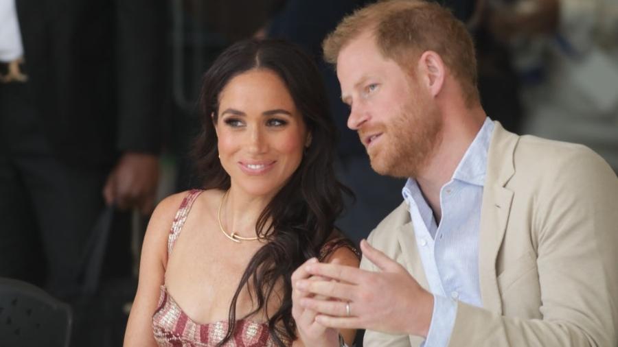 Meghan Markle e o príncipe Harry tiveram um 2024 mais discreto - Juancho Torres/Anadolu via Getty Images