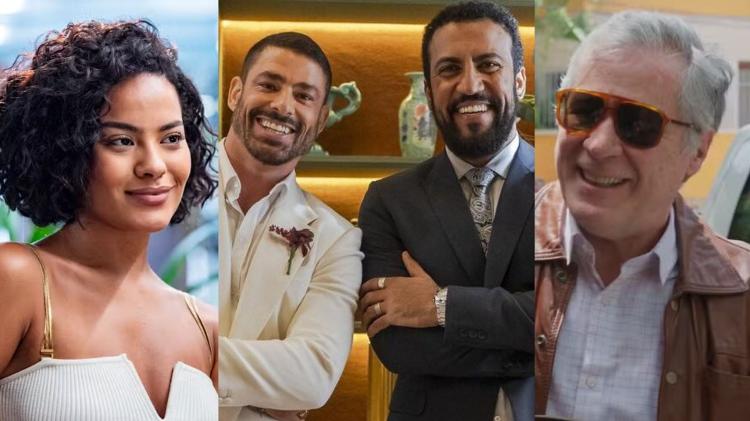 Bella Campos, Cauã Reymond, Ricardo Teodoro e Leopoldo Pacheco são Fátima, César, Olavo e Carvana em Vale Tudo Bella Campos, Cauã Reymond, Ricardo Teodoro e Leopoldo Pacheco são Fátima, César, Olavo e Carvana em Vale Tudo