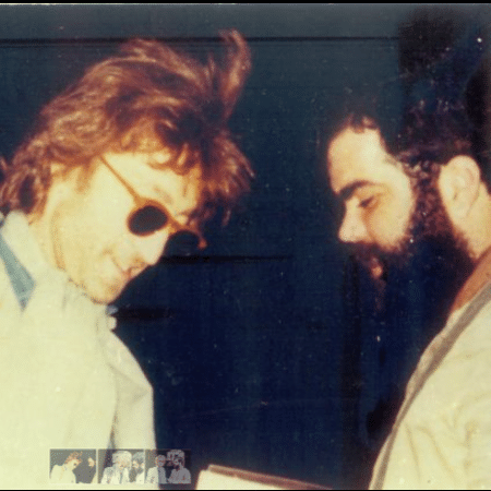 John Lennon e Marco Antônio Mallagoli se encontraram no aniversário de 40 anos do ex-Beatle - OSNI OMENA