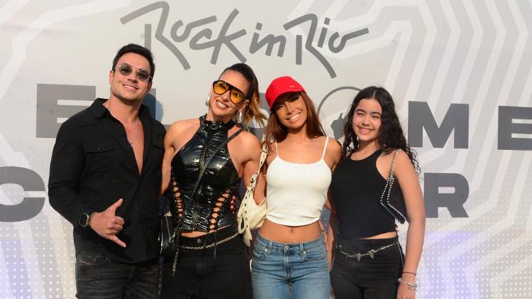 Wanessa Lopes e a família no Rock in Rio 2024