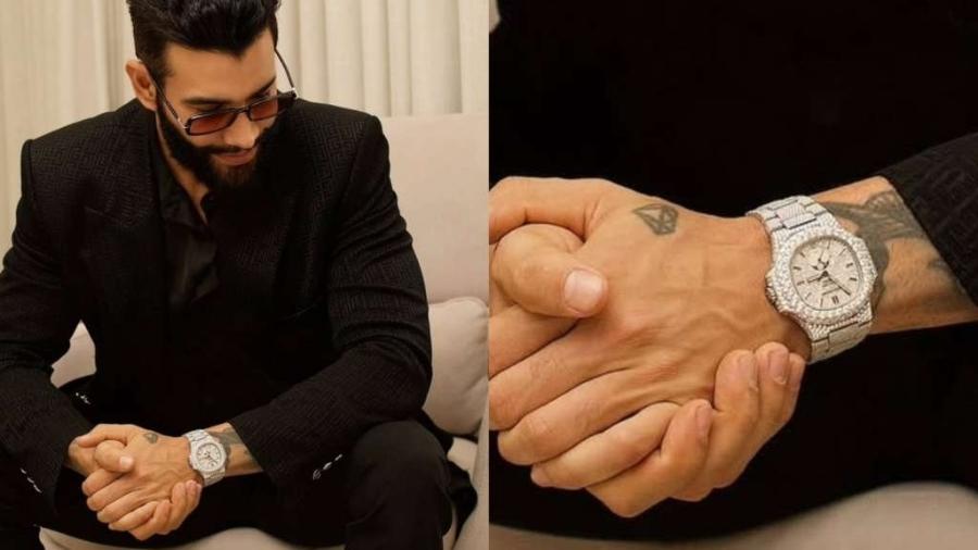 Gusttavo Lima supreende ao posar com relógio avaliado em R$ 2,8 milhões Gusttavo Lima supreende ao posar com relógio avaliado em R$ 2,8 milhões