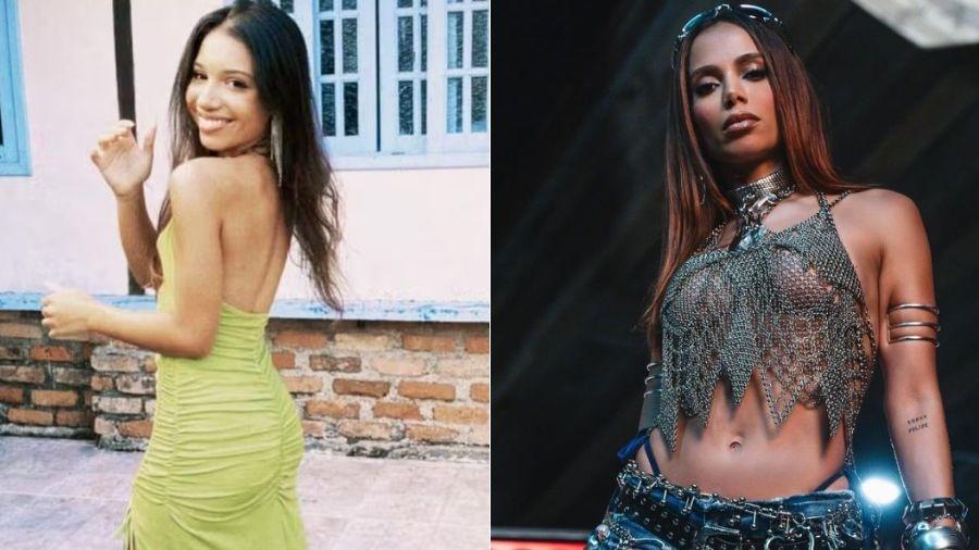 Manoela Macêdo e Anitta em fotos nas redes sociais