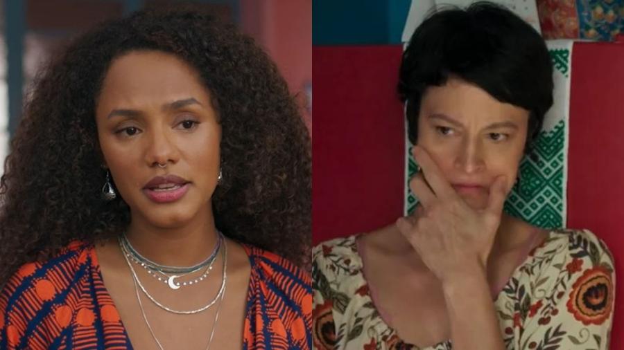 Madalena (Jessica Ellen) e Tereza (Claudia Missura) em "Volta por Cima" - Reprodução/Globo