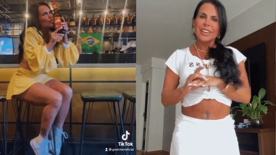 Ao rebater críticas, Gretchen afirmou que bloqueia os perfis que fazem comentários negativos sobre sua aparência - Reprodução/Instagram