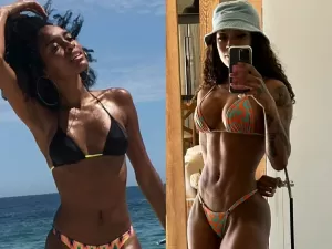 Patrícia Ramos surpreende seguidores com antes e depois e barriga trincada