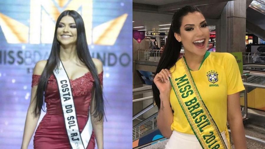 Gleycy Correia foi Miss Costa do Sol (RJ) CNB 2018 e Miss Brasil Continentes Unidos, no Equador - Reprodução/ Instagram @missbrasiloficial
