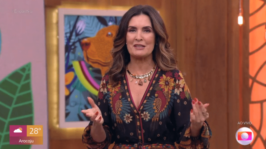 Fátima Bernardes no "Encontro" desta quinta-feira - Reprodução / TV Globo