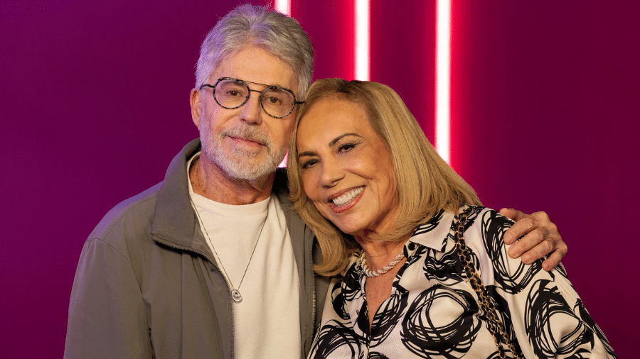 Edgar  (Edwin Luisi) e Frida (Arlete Salles) em "Família É Tudo" - Manoella Mello/Globo