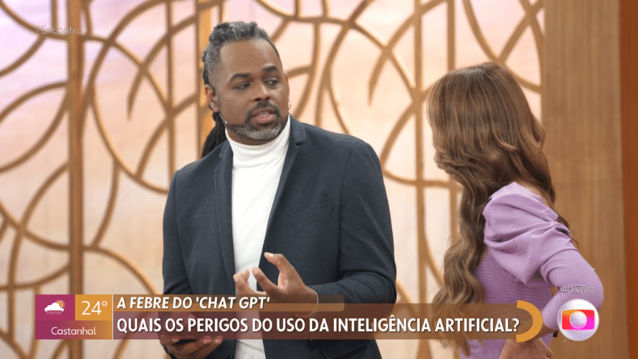 Manoel Soares e Patrícia Poeta no "Encontro" (Globo) - Reprodução/TV Globo