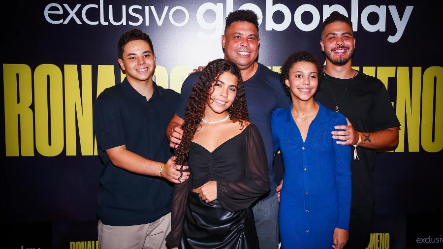 Ronaldo e os filhos Ronald, Maria Sofia, Alexander e Maria Alice - Lucas Ramos e Manuela Scarpa/Brazil News