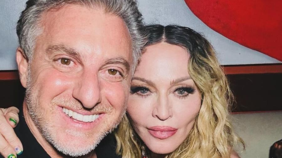 Luciano Huck e Madonna se encontraram no Rio - Reprodução/ Instagram