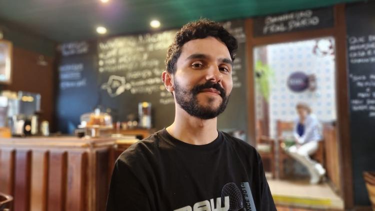 Vitor Souza, de Belo Horizonte, foi ao encontro conversativo com Jout Jout em Ouro Preto