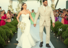 Hulk publica fotos de casamento com Camila Ângelo: 