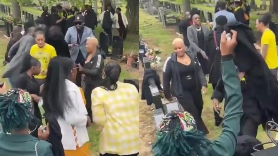 Festa em cemitério durante funeral na Inglaterra chamou a atenção nas redes sociais - Reprodução / Instagram