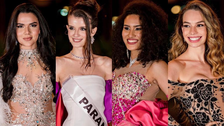 Raquel Albuquerque (Miss Pará); Giovanna Casagrande (Miss Paraná); Dany Cristinne (Miss Mato Grosso do Sul); e Natália Seipel Nikolic (Miss Ilha de São Luís) - Ricardo Sivieiro/Miss Brasil Mundo @ricardo_siviero @missbrasiloficial