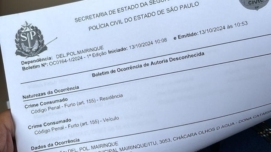 Boletim de ocorrência registrado por grupo que acompanhar o Tomorrowland