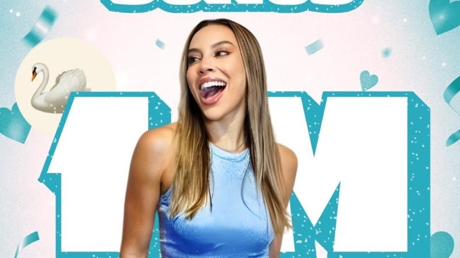 Renata chegou à marca de 1 milhão de seguidores no Instagram Renata chegou à marca de 1 milhão de seguidores no Instagram