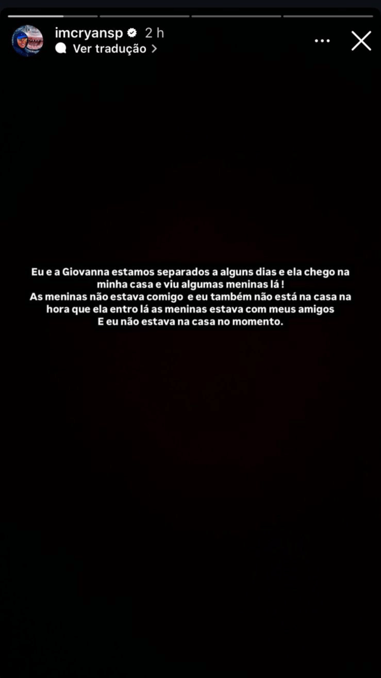 Story de MC Ryan Story de MC Ryan