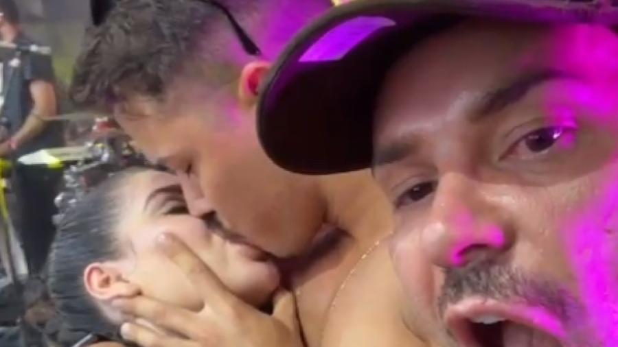 Gkay beija rapaz na "farofa" após Anitta mandar  - Reprodução/Instagram