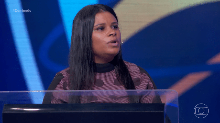 Eliza Feitosa, participante do Quem quer ser um milionário', no programa do Luciano Huck Eliza Feitosa, participante do Quem quer ser um milionário', no programa do Luciano Huck