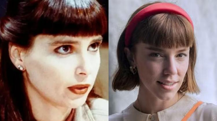 Lídia Brondi e Alice Wegmann como Solange Duprat em 'Vale Tudo' Lídia Brondi e Alice Wegmann como Solange Duprat em 'Vale Tudo'