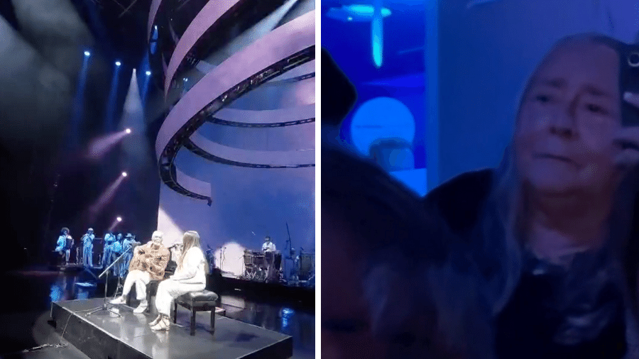 Sandra Gadelha chorou com dueto de sua filha Preta com o pai Gilberto Gil Sandra Gadelha chorou com dueto de sua filha Preta com o pai Gilberto Gil