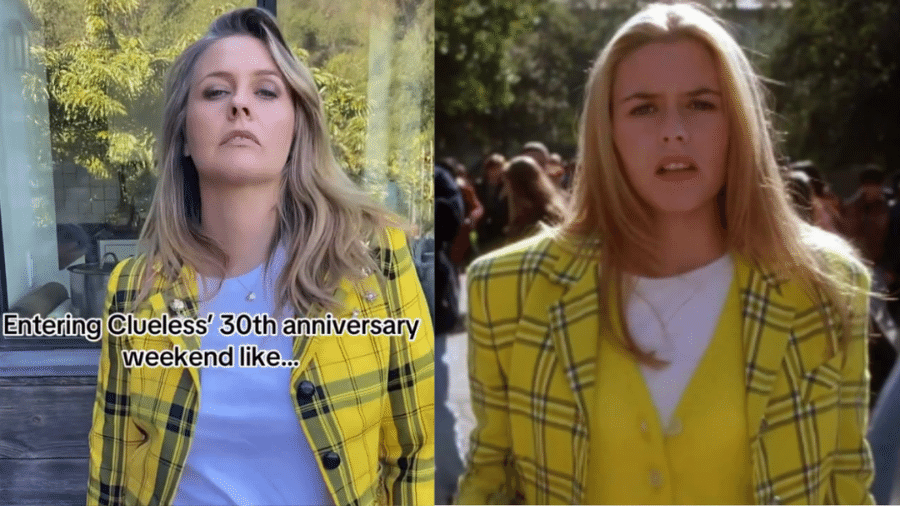 Alicia Silverstone recria cena de 'Patricinhas de Beverly Hills'