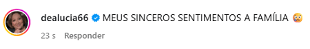 Déa Lúcia lamenta a morte de Lô Borges