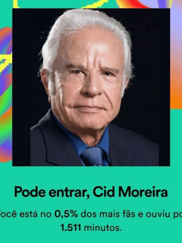 Cid Moreira foi o artista mais escutado pela Dona Maria