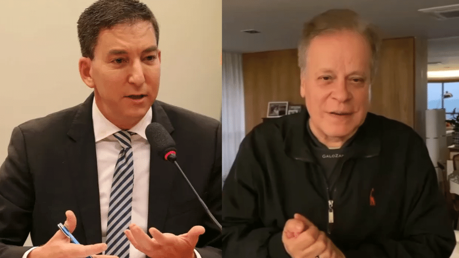 Os jornalistas Glenn Greenwald e Chico Pinheiro discutiram no Twitter - Reprodução/Fátima Meira/Futura Press/Estadão Conteúdo | Reprodução/Instagram