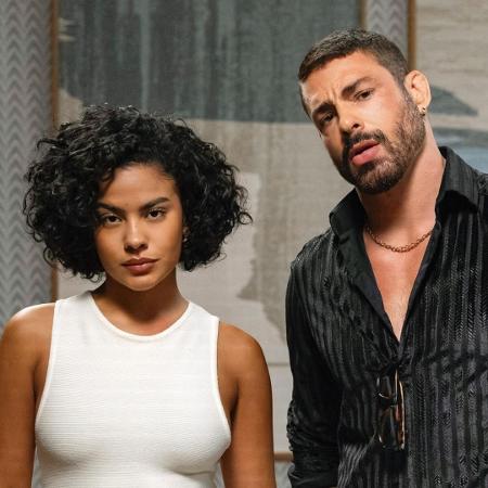 Fátima (Bella Campos) e César (Cauã Reymond) em 'Vale Tudo'