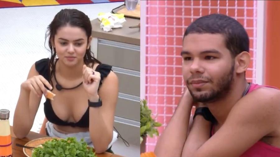 Eslovênia conversa com Vyni na cozinha da Xepa do "BBB 22" (TV Globo) - Reprodução/ Globoplay