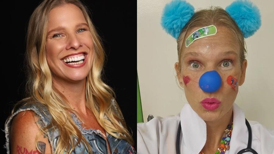 Gabi Roncatti hoje trabalha como palhaça terapeuta Gabi Roncatti hoje trabalha como palhaça terapeuta