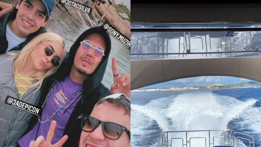 João Guilherme Silva, Jade e Leo Picon estão em Ibiza - Reprodução / Instagram 