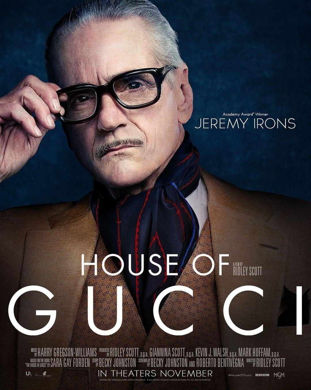 Jeremy Irons é Rodolfo Gucci em 'Casa Gucci' - Divulgação