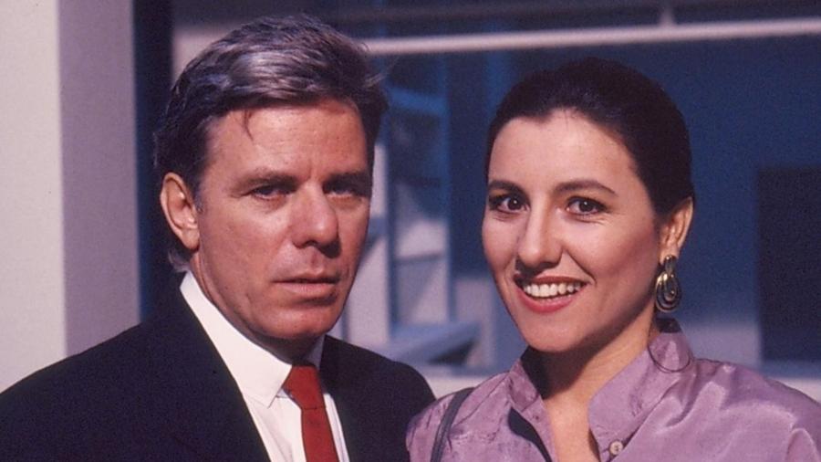 Reginaldo Faria e Cássia Kis como Marco Aurélio e Leila em "Vale Tudo" - Divulgação/Globo