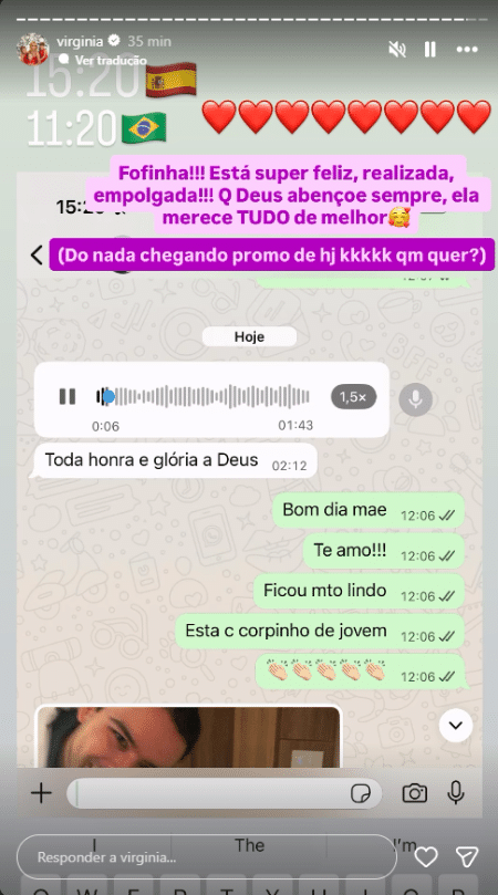 Mudou muito? Mãe de Virignia passa por transformação após procedimento estético