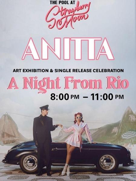 Flyer da festa de Anitta em Miami - Reprodução/Instagram