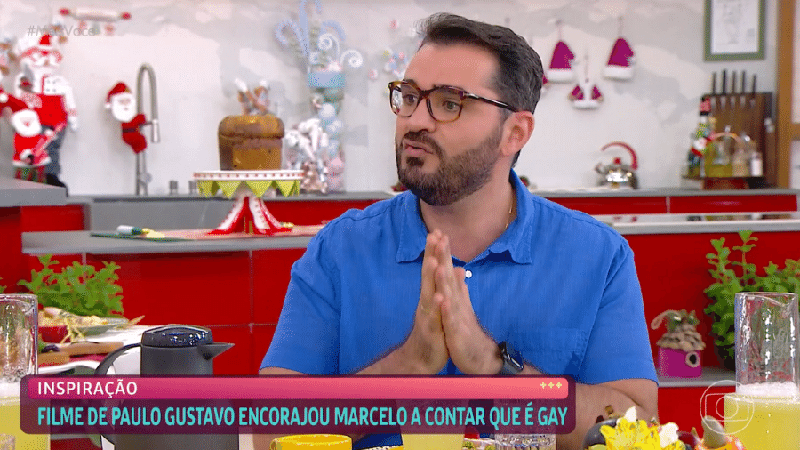 Marcelo Cosme no "Mais Você" (TV Globo) - Reprodução/Globoplay