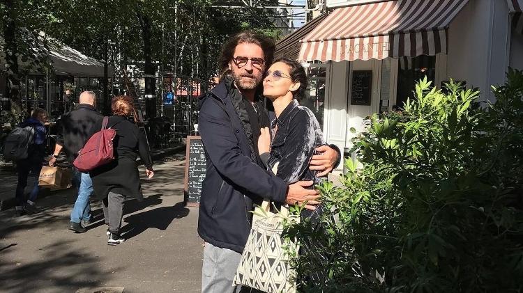 Maria Fernanda Cândido and her husband, Petrit Spahira, in Paris - Reproduction/Instagram - Reproduction/Instagram