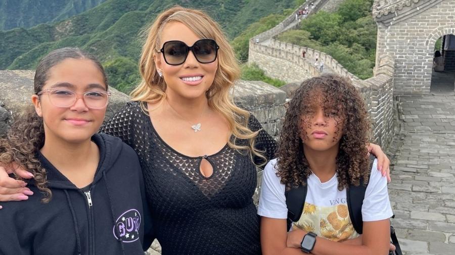 Mariah Carey curte China com os filhos antes de Rock in Rio 2024 - Reprodução/Instagram